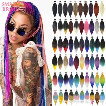 Ombre Professional Braid Hair Yaki Synthetic Jumbo Hair Braids Pre-stretched Easy Long Braiding Hair